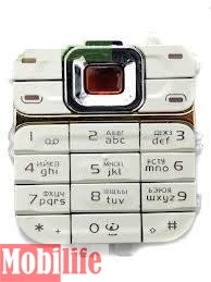 Клавиатура (кнопки) Nokia 7360 белая - 534011