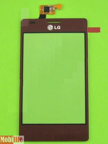 Сенсорное стекло (тачскрин) для LG Optimus L5 E615 красный оригинал