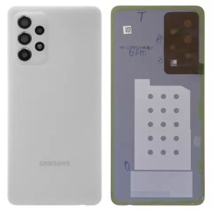 Задняя крышка Samsung A525, Galaxy A52 2021 с стеклом камеры, белый - 912170