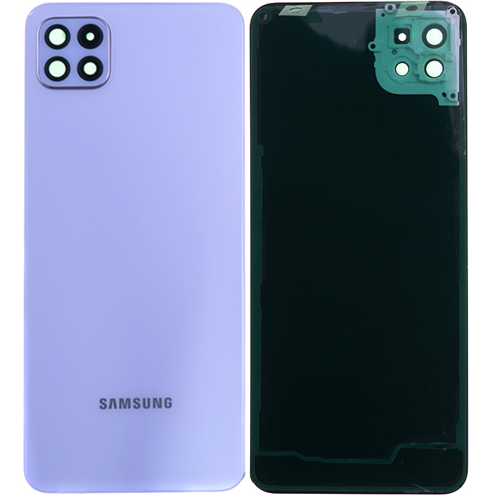 Задняя крышка Samsung A226 Galaxy A22 5G со стеклом камеры, фиолетовая - 912372