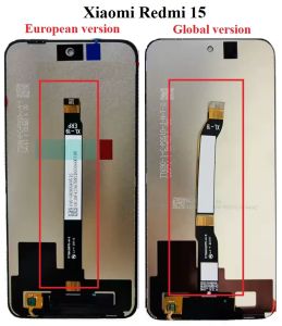 Дисплей Xiaomi Redmi 15 4G, Redmi 15 5G (Global) с сенсором, black (165 mm) - 926621