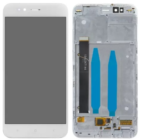 Дисплей для Xiaomi Mi5x, Mi A1 с сенсором и рамкой Белый original - 556551