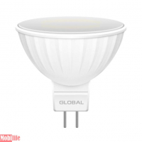 Светодиодная лампа (LED) Global 1-GBL-113 (MR16 5W 3000K 220V GU5.3)