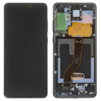 Дисплей для Samsung G985 Galaxy S20 Plus, G986 S20 Plus 5G с сенсором и рамкой черный Оригинал GH82-22134A, GH82-22145A
