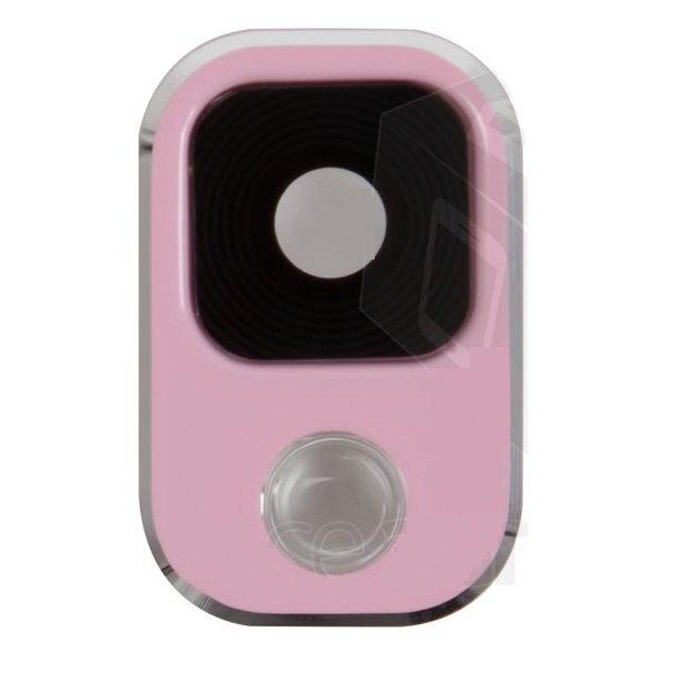 Стекло камеры для Samsung N900 Galaxy Note 3, N9000, N9005, N9006 розовое - 553562