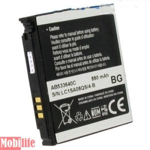 Аккумулятор для Samsung AB533640C для C3110, F330, G400 Soul, G600, J400, S3600, Оригинал - 524955