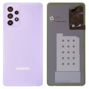Задняя крышка Samsung A525, Galaxy A52 2021 с стеклом камеры, фиолетовый - 912172
