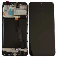Дисплей для Samsung M105 Galaxy M10 2019 с сенсором и рамкой, черный, оригинал
