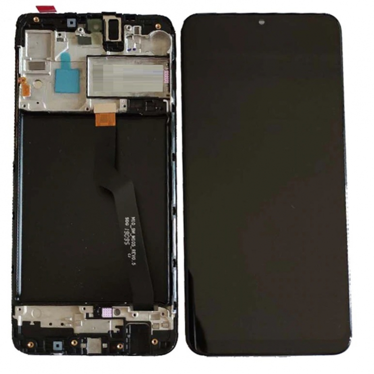 Дисплей для Samsung M105 Galaxy M10 2019 с сенсором и рамкой, черный, оригинал - 560726