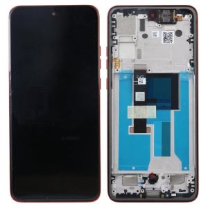 Дисплей Motorola XT2409 Moto Edge 50 Neo с сенсором и рамкой, red (Poinciana), оригинал - 922870