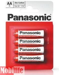 Батарейка Panasonic AA LR06 Carbon-Zinc 4шт Special R6REL4BP Цена 1шт. - 532632