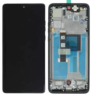 Дисплей Motorola XT2409 Moto Edge 50 Neo с сенсором и рамкой, Mocha Mousse (AMOLED) - 929403