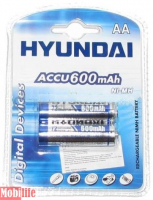 Аккумулятор Hyundai R06 AA 2шт 600 mAh Ni-MH Цена 1шт.