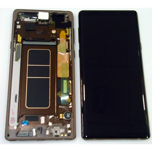 Дисплей для Samsung N960 Galaxy Note 9 с сенсором и рамкой Золотистый, Бронзовый (metallic Copper) - 560727
