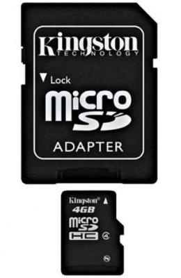 Kingston 4 GB microSDHC class 4 + SD Adapter SDC44GB - 113792