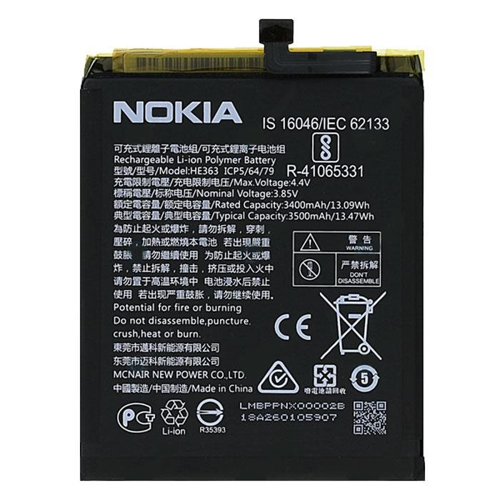 Аккумулятор для Nokia HE363, Nokia 3.1 Plus, X7, 7.1 Plus, 3500mAh - 564700