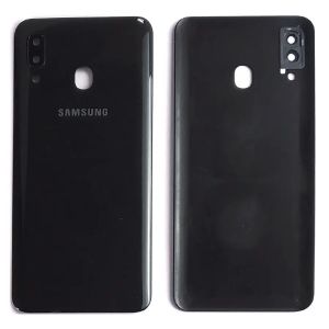 Задняя крышка Samsung A305 Galaxy A30 с стеклом камеры, черный - 912376