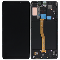 Дисплей для Samsung A920F DS Galaxy A9 2018 с сенсором и рамкой Черный Оригинал GH82-18308A