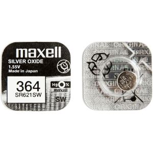 Батарейка часовая Maxell 364, V364, D364, SR621SW, 602 - 510274 Батарейка часовая Maxell 364, V364, D364, SR621SW, 602 - 510274