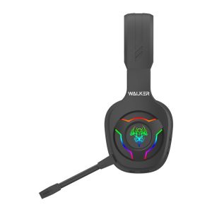 Наушники Bluetooth WALKER BIG WBT-79 RGB, ігрові з мікрофоном black - 915223 Наушники Bluetooth WALKER BIG WBT-79 RGB, ігрові з мікрофоном black - 915223