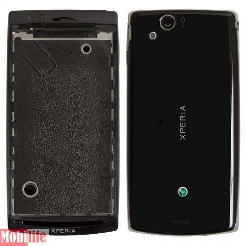 Корпус для Sony Ericsson Xperia Arc LT15i, LT18i, X12 пан. Черный - 522794