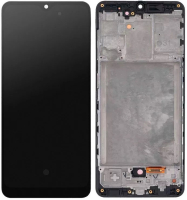 Дисплей для Samsung A315 Galaxy A31 (2020) с сенсором и рамкой черный (OLED)