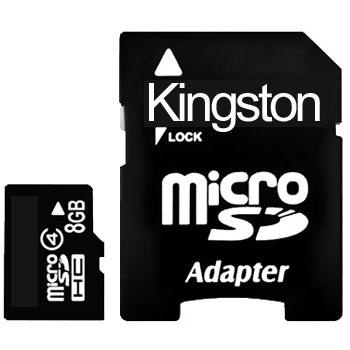 Silicon Power 8 GB microSDHC class 4 + SD Adapter - 114153