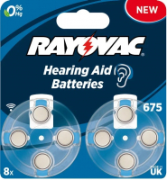 Батарейка для слуховых апаратов Rayovac zinc-air 675 (PR675, ZA675, p675, s675, DA675, 675DS, PR44, HA675, 675AU, AC675) Цена за 1 елемент.
