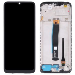 Дисплей для Xiaomi Redmi 10C, Poco C40 с сенсором и рамкой, черный - 909055
