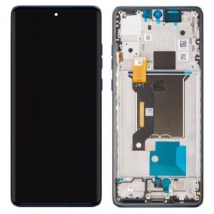 Дисплей Motorola XT2505 Moto Edge 60 с сенсором и рамкой, Gibraltar Sea (AMOLED) - 929406