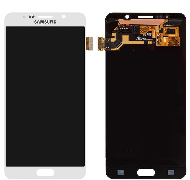 Дисплей для Samsung N9200 Galaxy Note 5, N920C Galaxy Note 5, N920F Galaxy Note 5 с сенсором белый - 548186