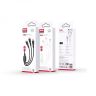 Дата-кабель USB XO NB230, 3в1, 2.4A Quick Charge Type-C+Micro+Lightning, 1m, прогумований black - 914526