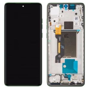 Дисплей Motorola XT2505 Moto Edge 60 с сенсором и рамкой, Shamrock (AMOLED) - 929407