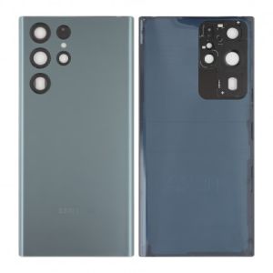 Задняя крышка Samsung S908 Galaxy S22 Ultra 5G со стеклом камеры, зеленый - 913825