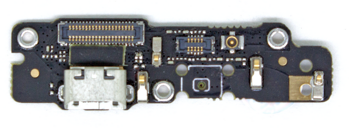 Шлейф Meizu MX4 5.3 коннектора зарядки, с компонентами, плата зарядки - 548965
