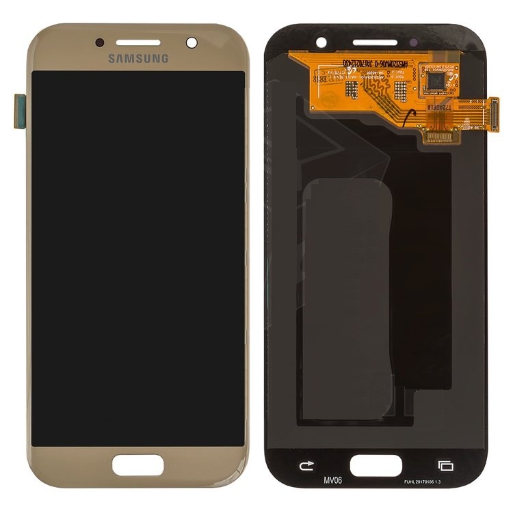 Дисплей для Samsung A520 Galaxy A5 2017 c сенсором золотистый (TFT) - 551067