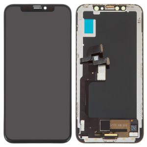 Дисплей для Apple iPhone X с сенсором и рамкой, черный (OLED) - 562624 Дисплей для Apple iPhone X с сенсором и рамкой, черный (OLED) - 562624