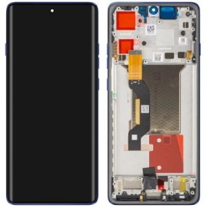 Дисплей Motorola XT2507 Moto Edge 60 Pro с сенсором и рамкой, Dazzling Blue (AMOLED) - 929408