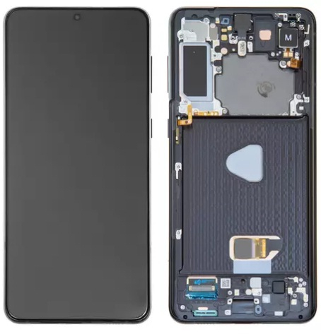Дисплей для Samsung G996 Galaxy S21 Plus 5G с сенсором и рамкой Черный (Phantom Black) - 565302