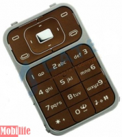 Клавиатура (кнопки) Nokia 7370, 7373 Коричневая