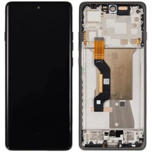 Дисплей Motorola XT2507 Moto Edge 60 Pro с сенсором и рамкой, Shadow grey (AMOLED) - 929409