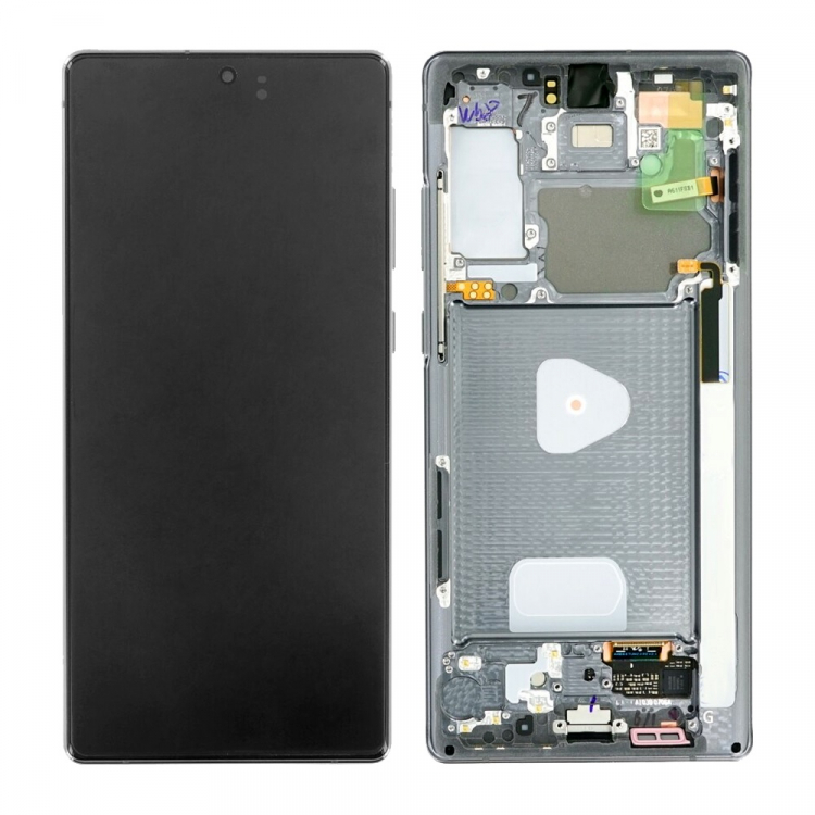 Дисплей для Samsung N980 Galaxy Note 20, N981 Note 20 5G с сенсором и рамкой Серый Оригинал GH82-23495A, GH82-23733A - 564312