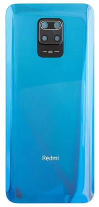 Задняя крышка Xiaomi Redmi Note 9 Pro co стеклом камеры, Blue