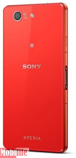 Задняя крышка Sony D5803, D5833 Xperia Z3 Compact (с адгезивной плёнкой) Orange original - 545007