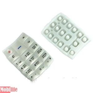 Клавіатура (кнопки) Nokia 1100 біла - 507400
