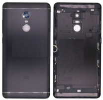 Задняя крышка Xiaomi Redmi Note 4 Global (2017), Redmi Note 4X черная (с боковыми кнопками, snapdragon)