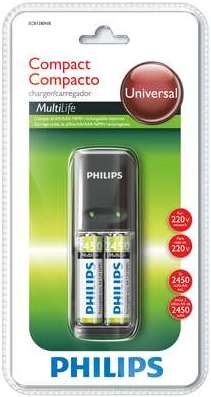 Зарядное устройство Батарейка Philips MultiLife SCB1280NB 2хАА 2450mAh - 528646