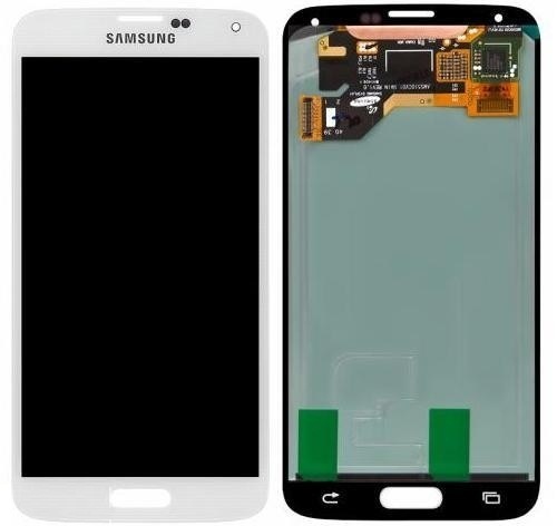 Дисплей для Samsung G900A Galaxy S5, G900F, G900H, G900I, G900T с сенсором белый (TFT) - 538877