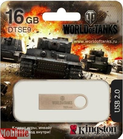 USB флешка Kingston 16 GB DataTraveler SE9H World of Tanks KC-U4616-4F - 539377