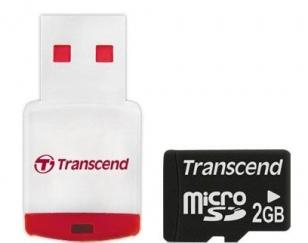 Transcend 2 Gb microSD + P3 Reader - 114146